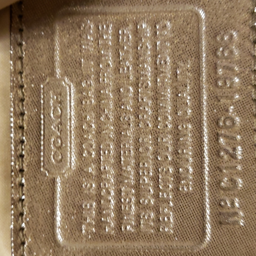 Large Coach Metallic suade Hobo Bag - Picture 7 of 8